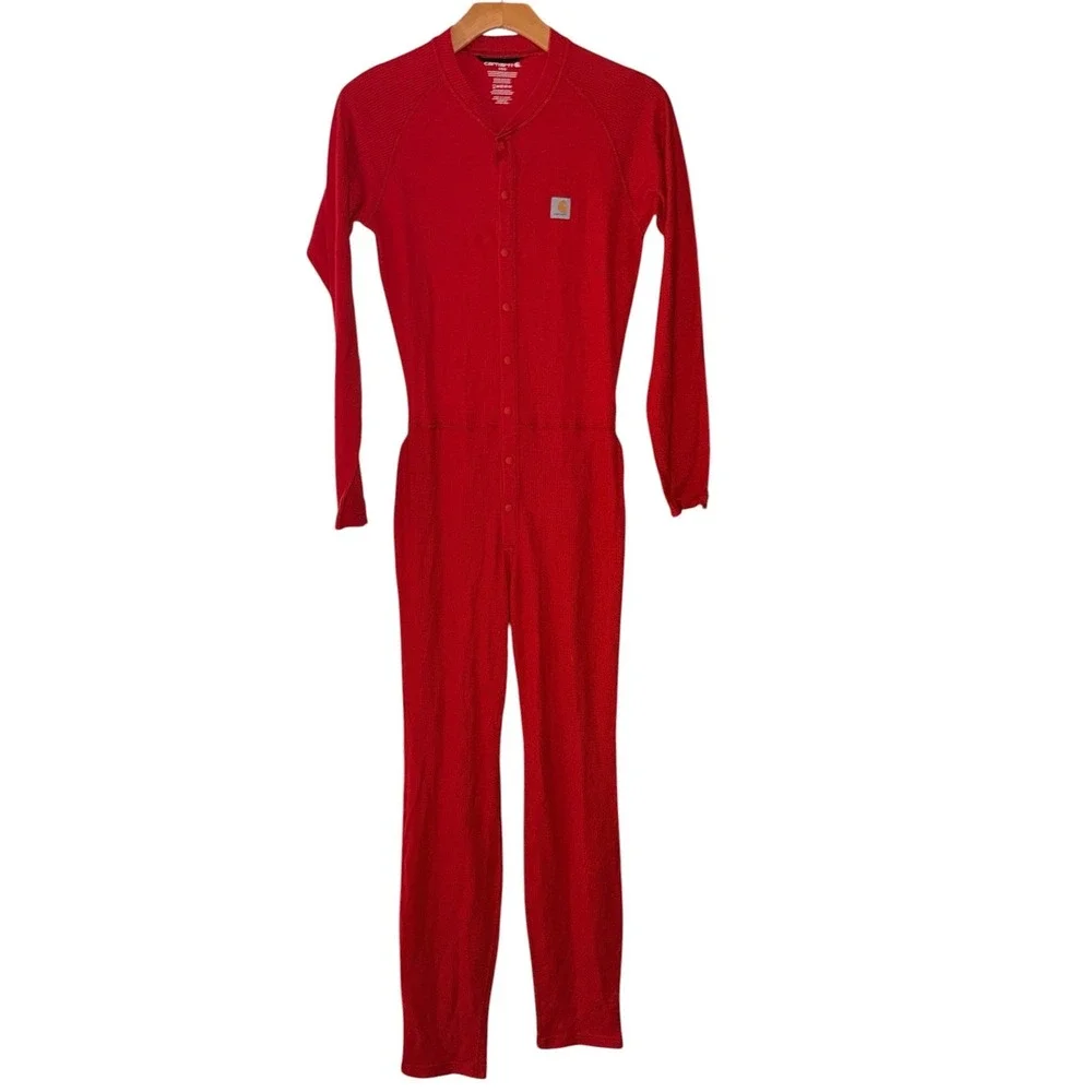 Carhartt Union Suit Thermal One Piece Base Layer Long John Mens S Waffle Knit